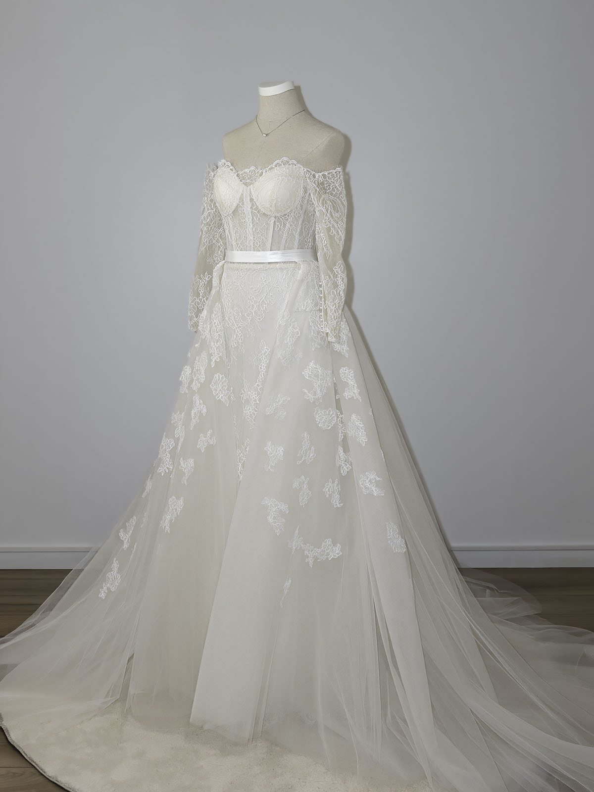 Robe de mariée Séraphine avec surjupe