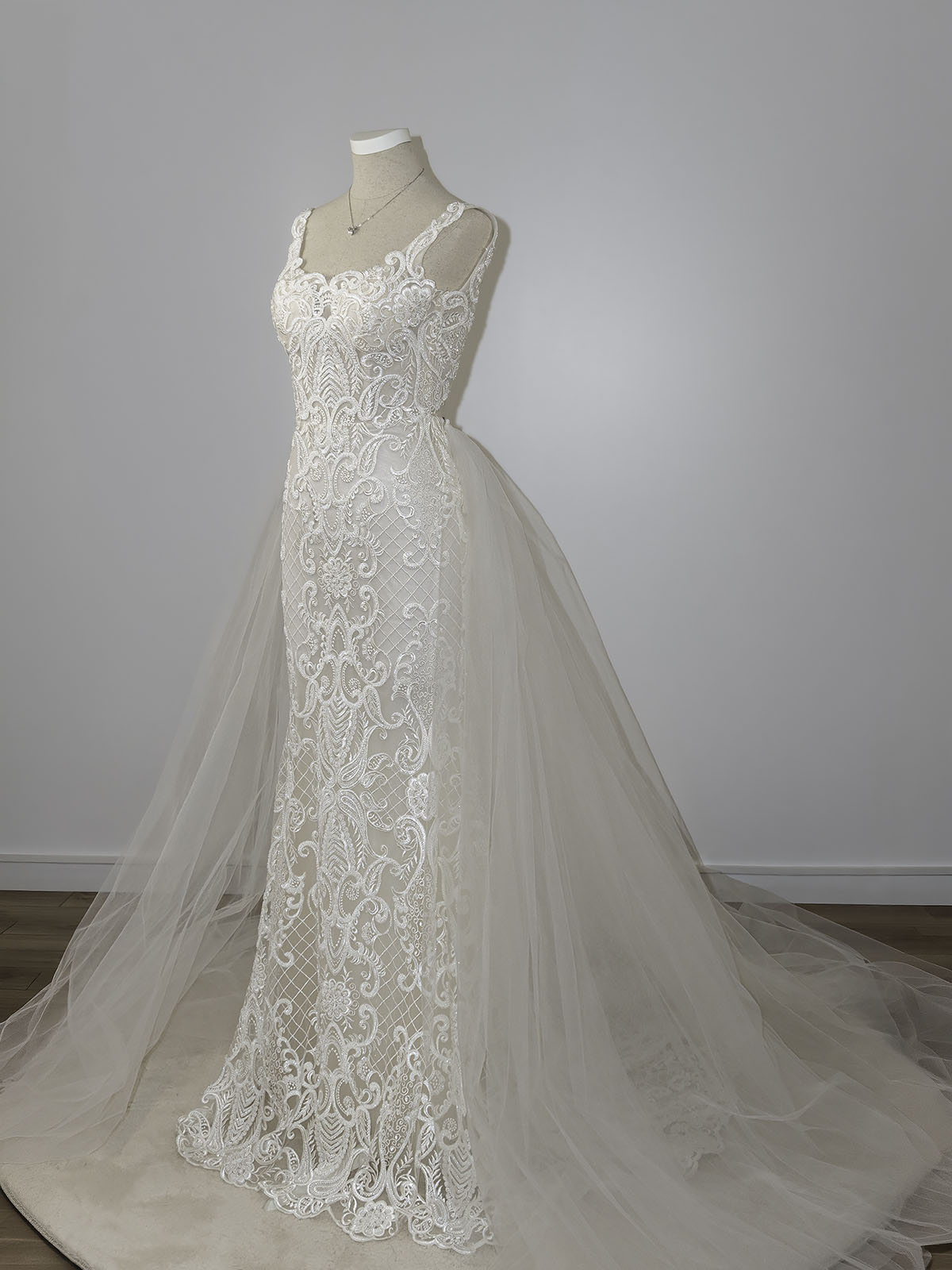 Robe de mariée Léonora avec surjupe